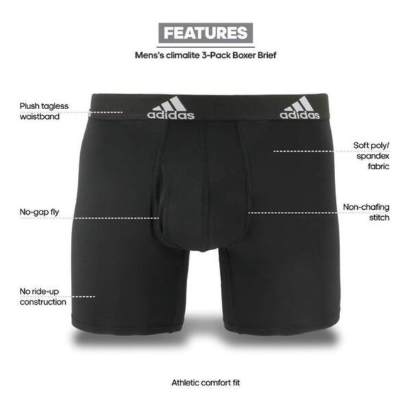 adidas mens underwear climalite